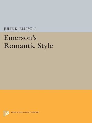 cover image of Emerson's Romantic Style
